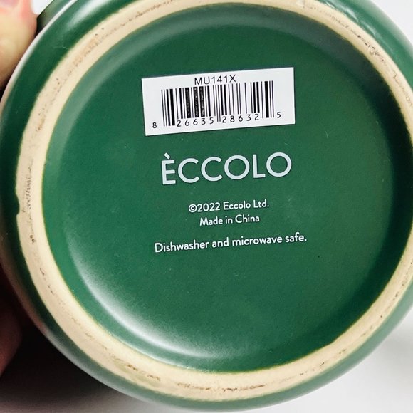 Eccolo 2022 Green Autumn Leaves & Pumpkin Please 18 oz Coffee Mug - Picture 6 of 6